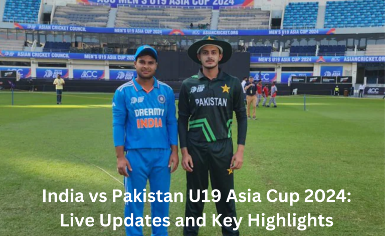 India vs Pakistan U19 Asia Cup 2024: Live Updates and  Key Highlights