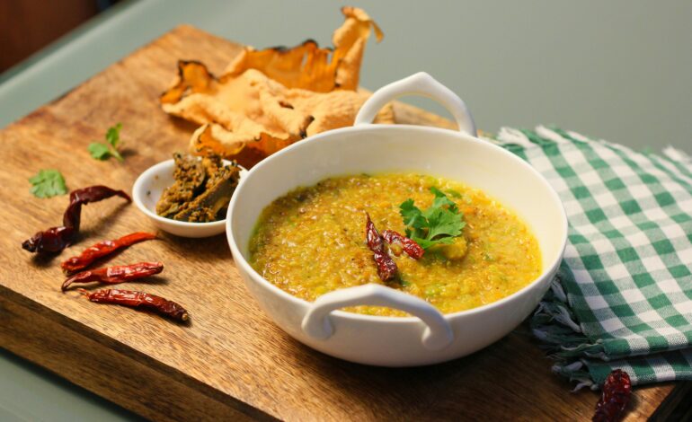 Healthy bajra khichdi served in a bowl